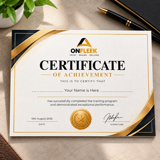 Custom Certificates – Personalized Premium Certificates