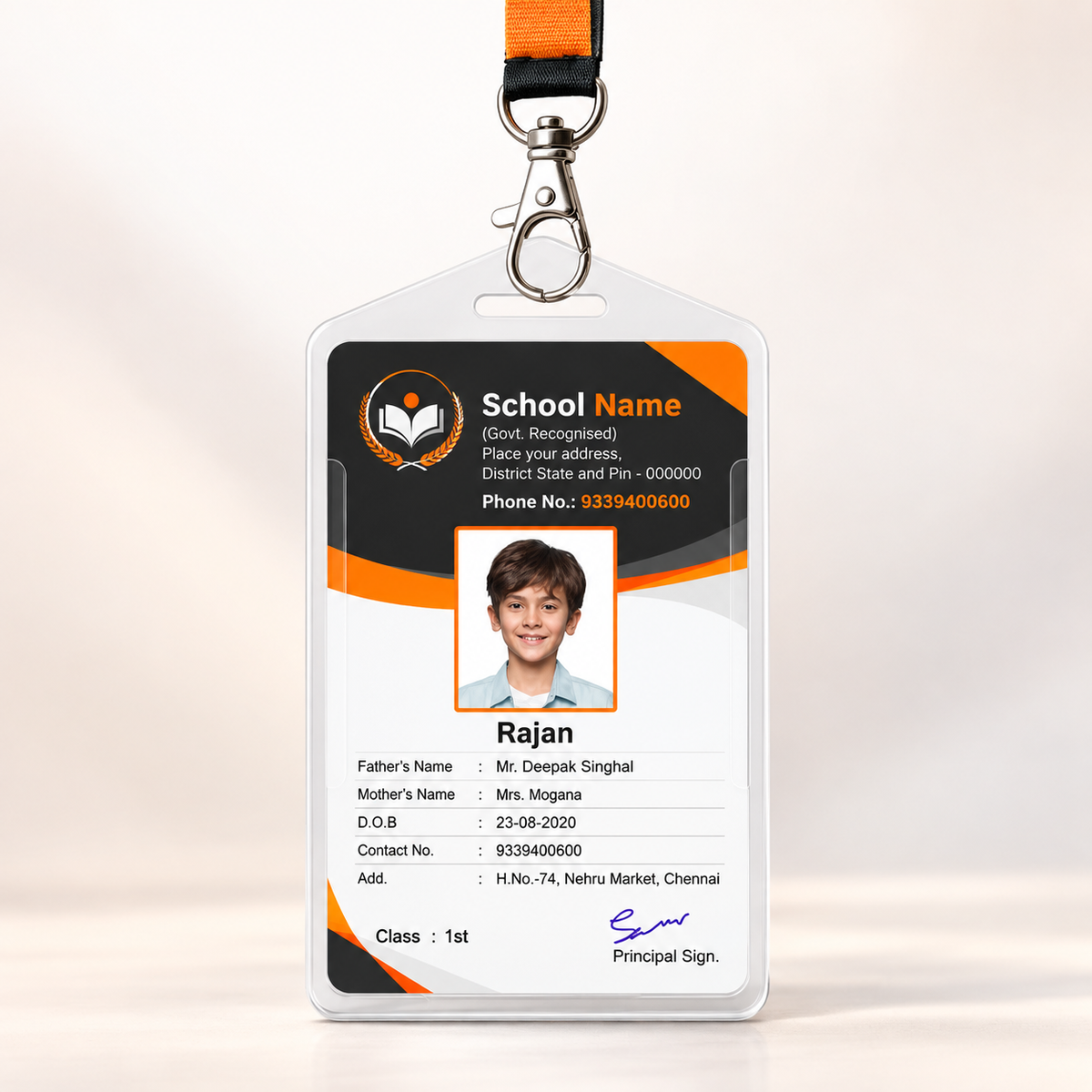 School ID Card – Personalized Student Identity Card