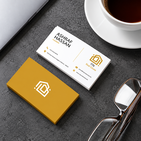 Premium 350 GSM Glossy Business Cards for a Sturdy & Professional Look
