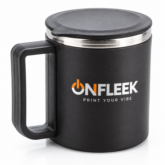 Personalized Premium Stainless Steel Coffee Tumbler with Handle