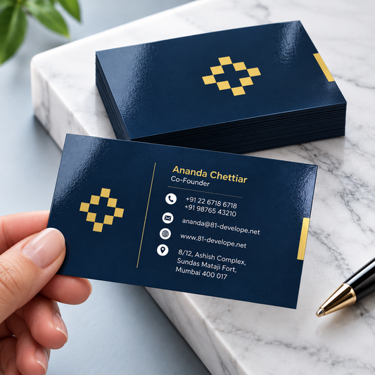 Glossy Visiting Cards – Both Side