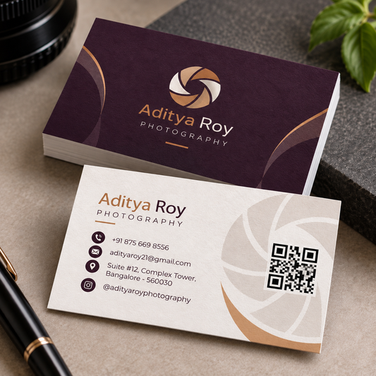 QR Code Visiting Cards – Both Side
