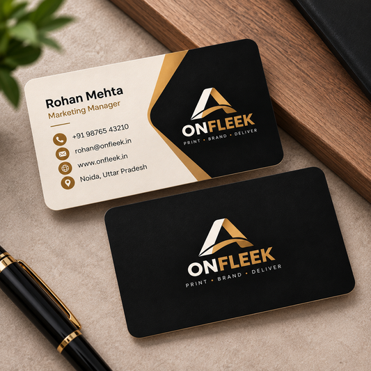 Velvet Touch Visiting Cards – Premium Double-Sided Business Cards