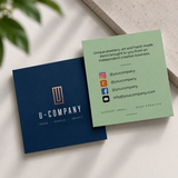 Custom Square Visiting Cards – Premium Double-Sided Business Cards