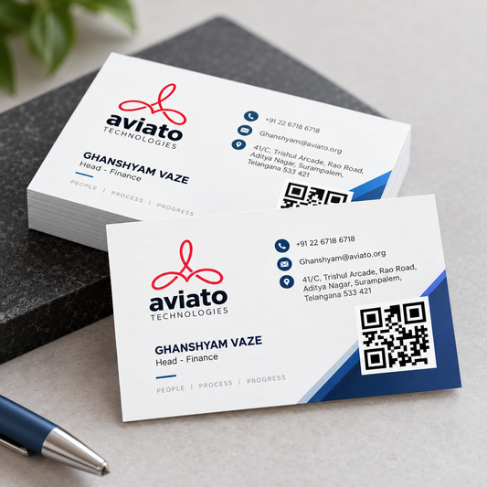 QR Code Visiting Cards – One Side